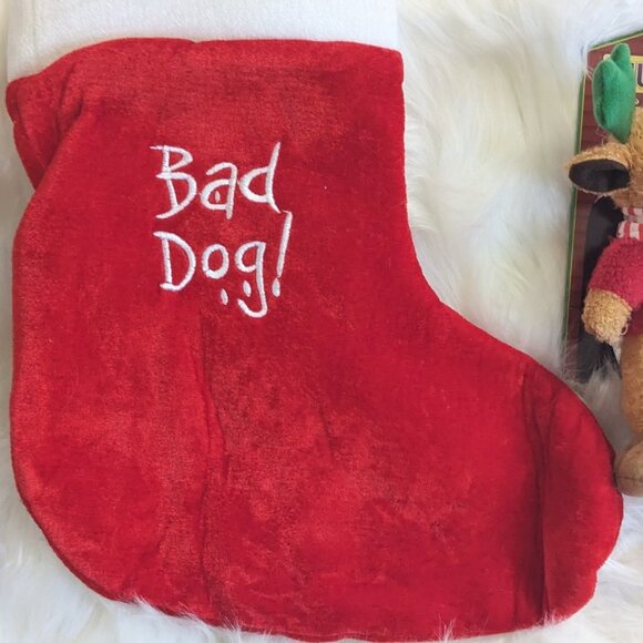 Dog Chirstmas Christmas With 2 Toys - Good Dog Bad Dog - Picture 2 of 8
